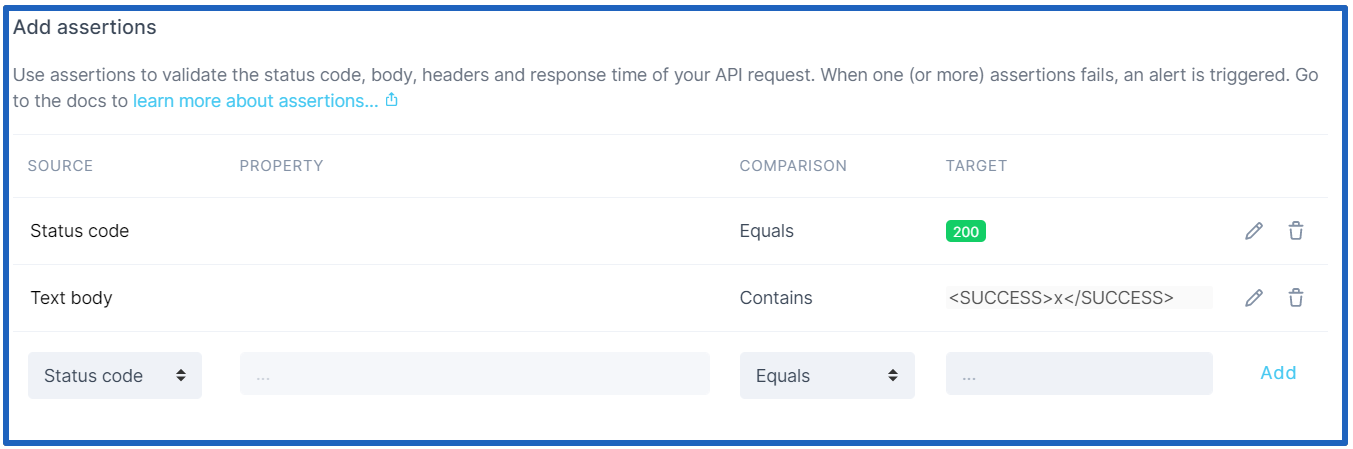 Create an API Check screen